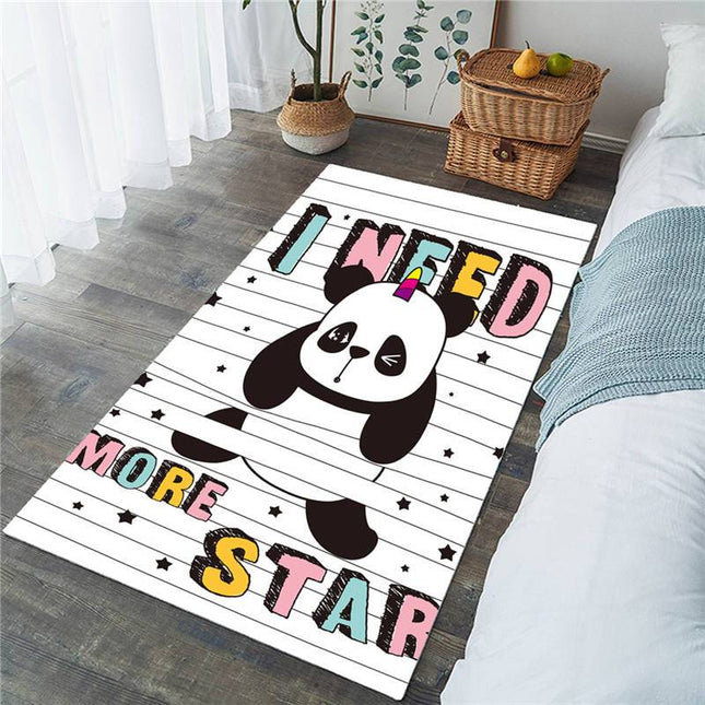 Alfombra Dormitorio Infantil con Oso Panda