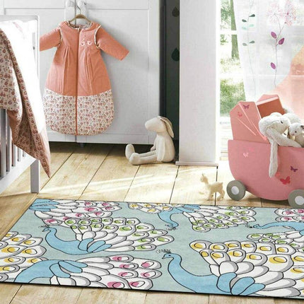 Alfombra Infantil con diseño Pavo Real