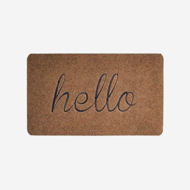 Felpudo de entrada absorbente con hello