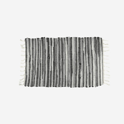 Alfombra de trapo tejida multicolor