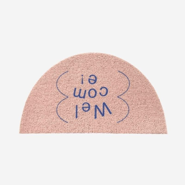 Felpudo de interior media luna Welcome