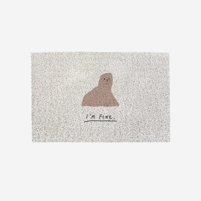 Felpudo moderno para interior I'm Fine