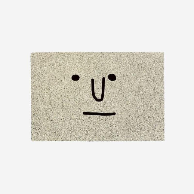 Felpudo gris original con cara