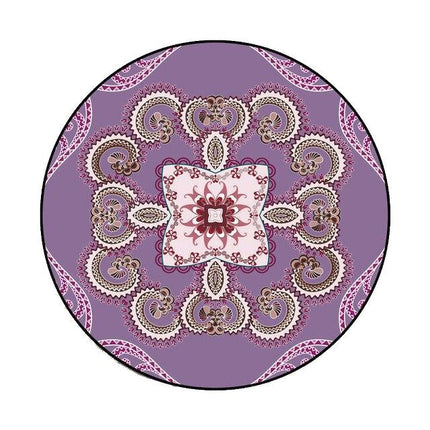 Alfombra redonda grande color violeta