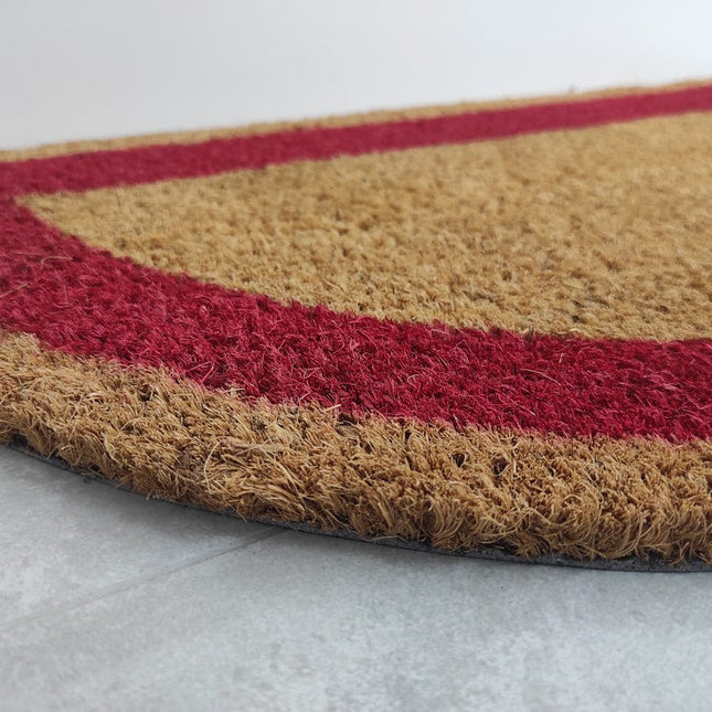 Felpudo de coco media luna entrada