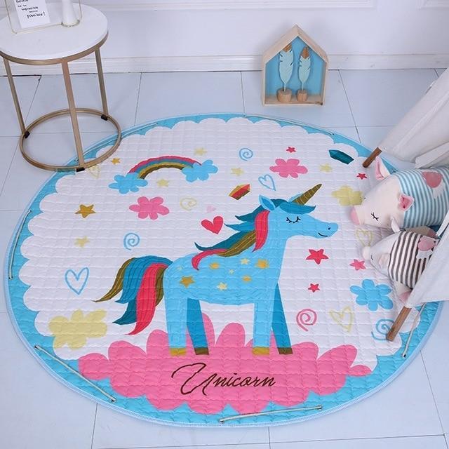 Alfombra de juegos infantil de unicornio