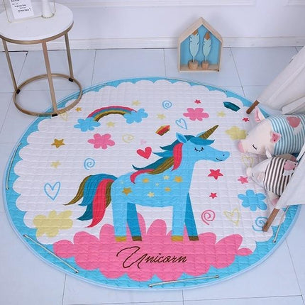 Alfombra de juegos infantil de unicornio