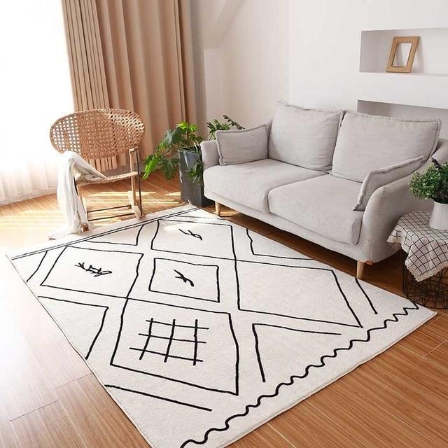 Alfombra de algodón bereber crudo