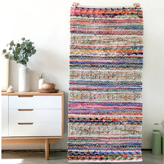 Alfombra bereber Ourika muy colorida