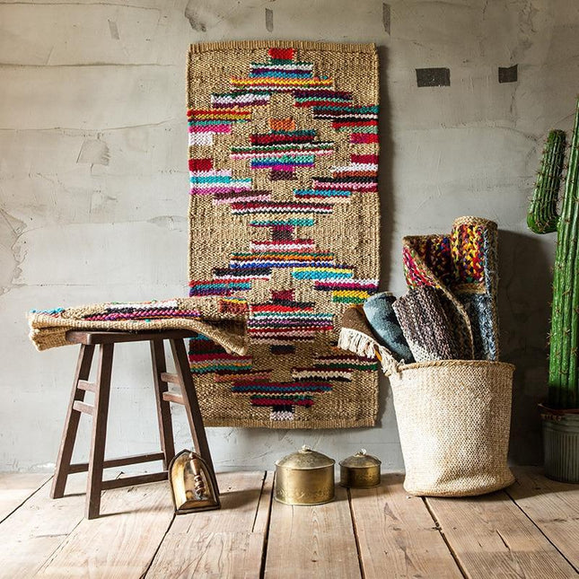 Alfombra bereber de pasillo yute