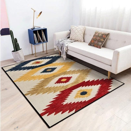 Alfombra kilim étnica fondo blanco