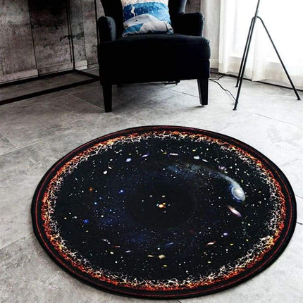 Alfombra Redonda Decorativa motivo Cosmos Universo