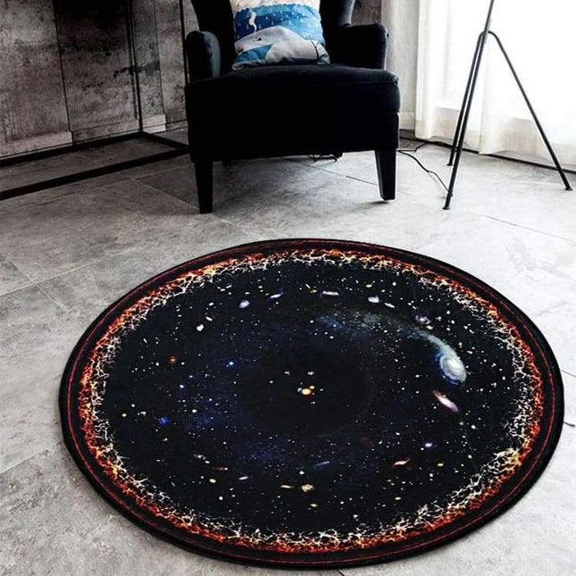 Alfombra Redonda Decorativa motivo Cosmos Universo