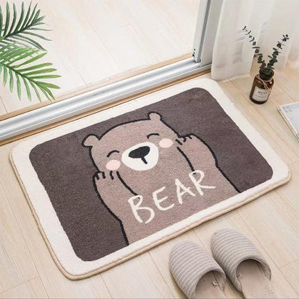 Alfombra de baño infantil antideslizante oso