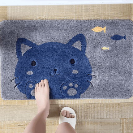 Alfombra de baño infantil diseño gatito