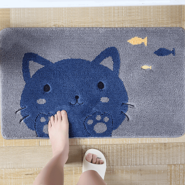 Alfombra de baño infantil diseño gatito