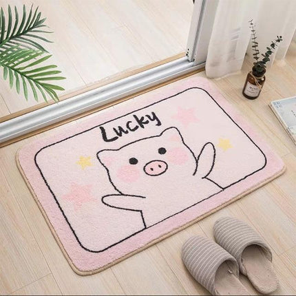 Alfombra de baño divertida diseño cerdo