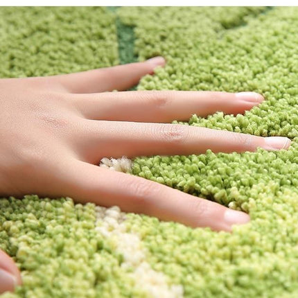 Alfombra de baño con diseño de hoja