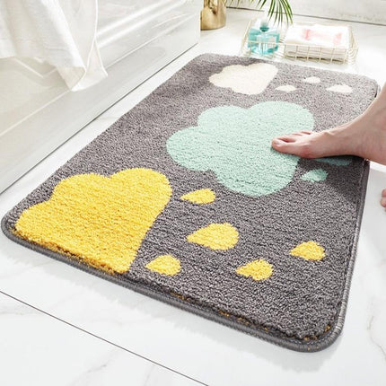 Alfombrilla de baño con diseño nubes
