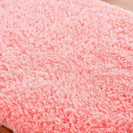 Alfombra de baño de microfibra rosa