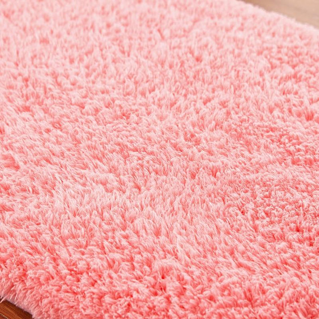Alfombra de baño de microfibra rosa
