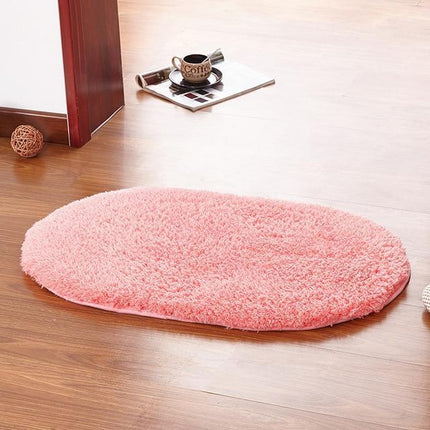 Alfombra de baño de microfibra rosa