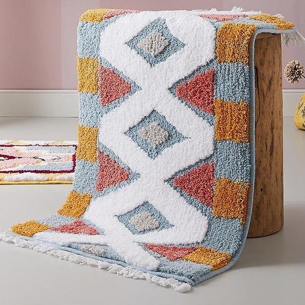 Alfombra de baño de estilo bereber