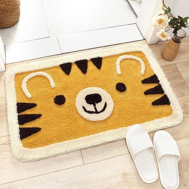 Alfombra de baño infantil con tigre