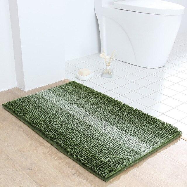 Alfombrilla de baño suave verde pino