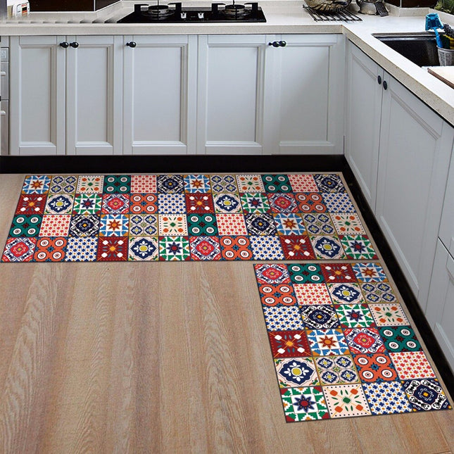 Alfombra de cocina diseño baldosas hidráulicas