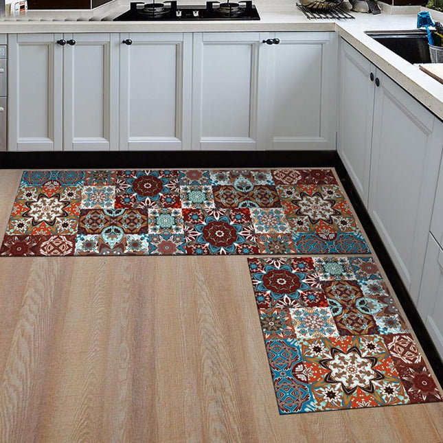 Alfombra de cocina baldosas hidráulicas vintage