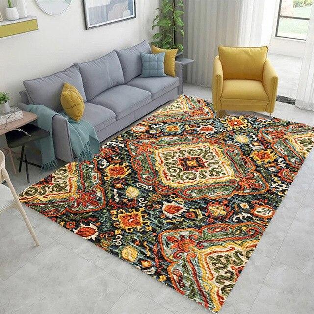 Alfombra de Salón Colorida Estilo Bohemio