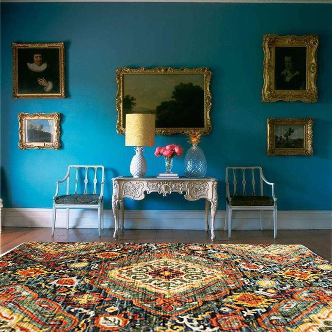 Alfombra de Salón Colorida Estilo Bohemio