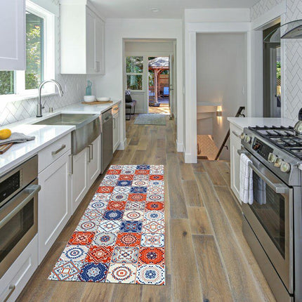 Alfombra pasillera de cocina diseño mosaico