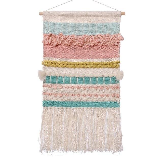 Tapiz decorativo de pared con texturas