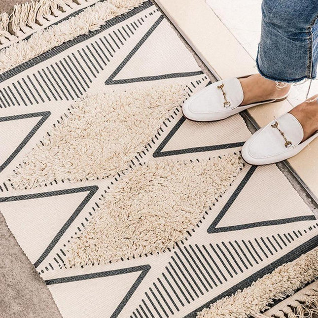 Alfombra bereber para pie de cama