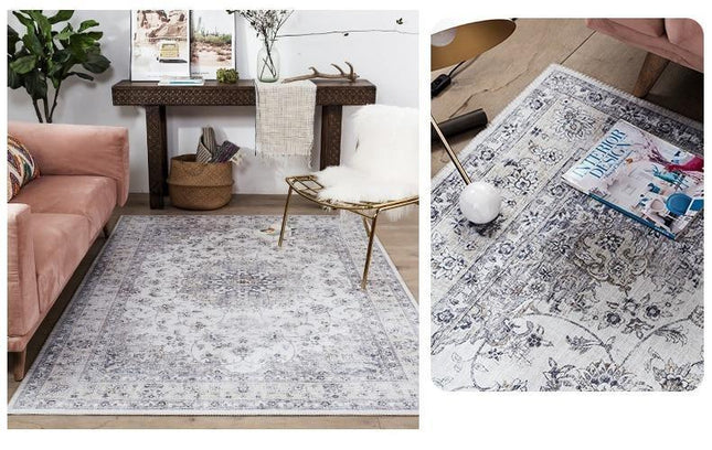 Alfombra de salón con efecto vintage