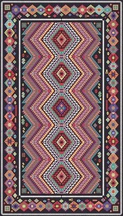 Alfombra étnica kilim multicolor
