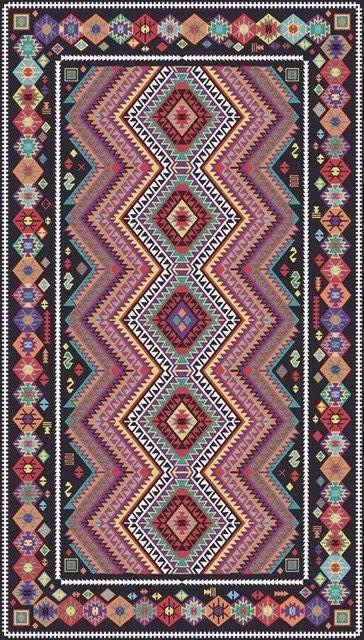 Alfombra étnica kilim multicolor
