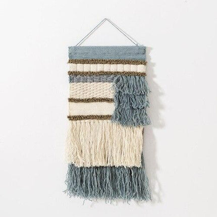 Tapiz de pared bohemio con flecos
