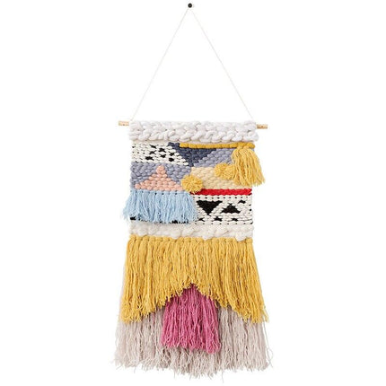 Tapiz de pared tejido grueso multicolor