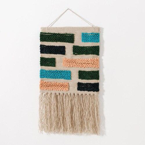 Tapiz de pared de yute tejido