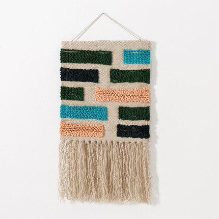 Tapiz de pared de yute tejido