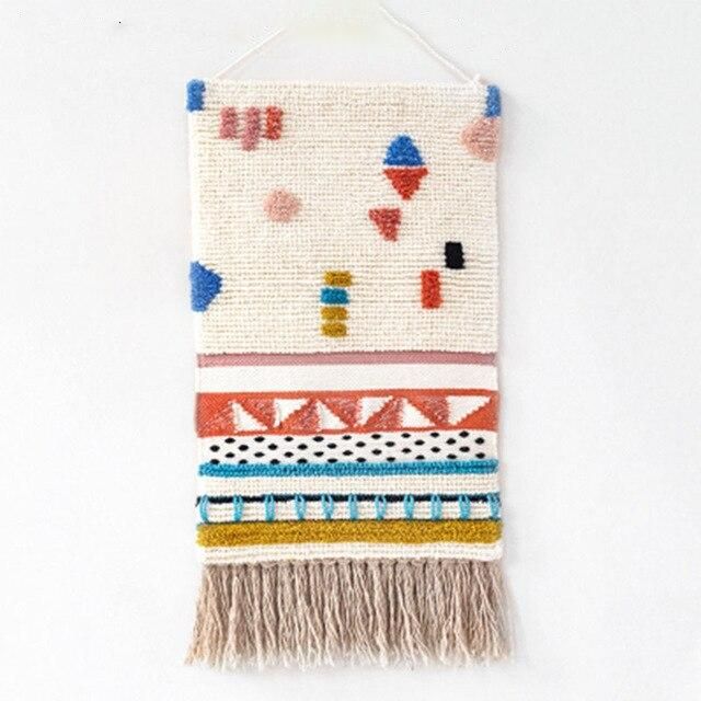 Tapiz de pared tejido estilo Kilim