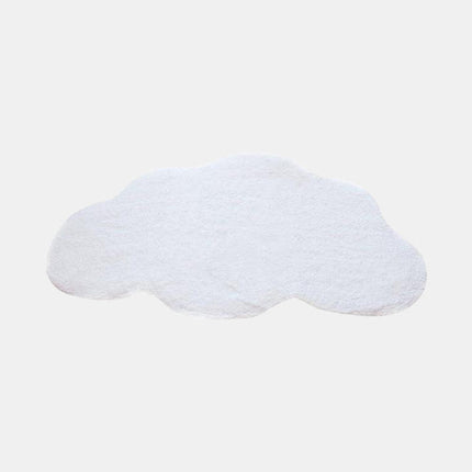 Alfombra de pelo largo blanca nube
