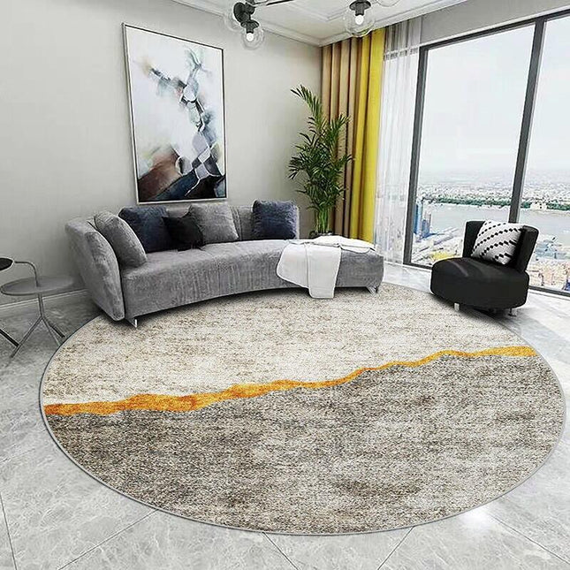 Alfombra redonda de diseño oriental moderno