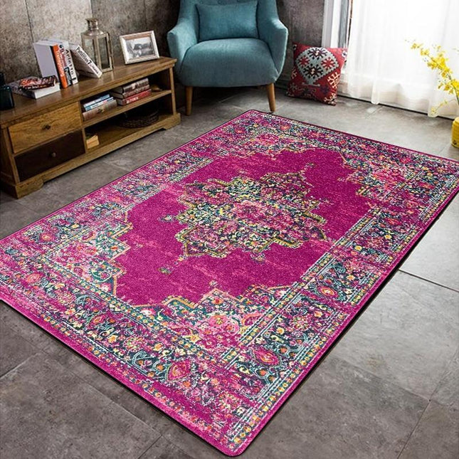 Alfombra oriental clásica color violeta