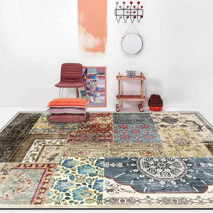 Alfombra kilim vintage estilo patchwork