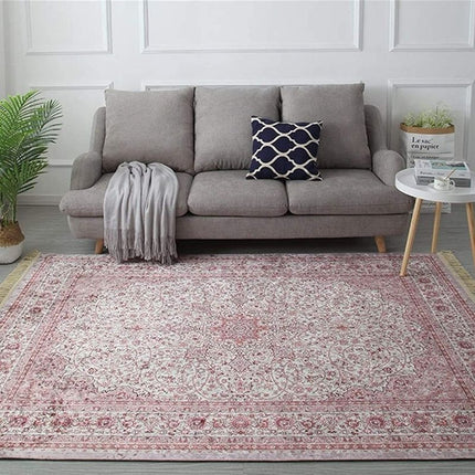 Alfombra estilo persa en color rosa