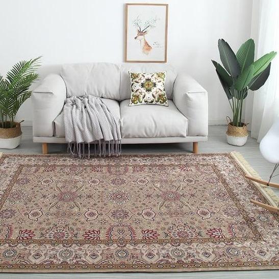 Alfombra de salón persa estilo tradicional